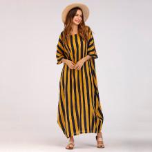 Shein Hidden Pocket Stripe Longline Dress