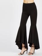 Shein Hi Lo Ruffle Hem Pants
