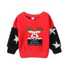 Shein Toddler Boys Christmas & Letter Print Sweatshirt