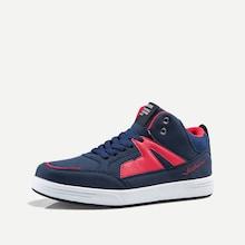 Shein Men Pu Panel Lace-up Front Sneakers