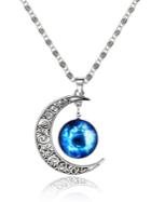 Shein Silver Sun Moon Pendant Necklace