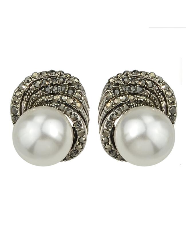Shein White Small Pearl Earrings