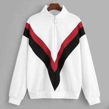 Shein O-ring Zip Half Placket Sweatshirt