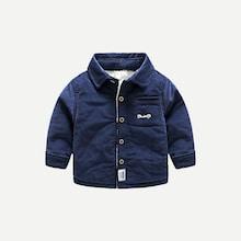 Shein Toddler Boys Shearling Lined Coat