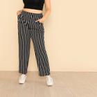 Shein Plus Vertical Striped Carrot Pants
