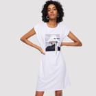 Shein Figure Print Ribbon Dress