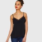 Shein Lace Trim Beaded Detail Cami Top