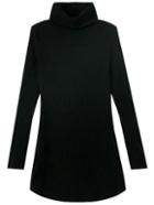 Shein Black High Neck Long Sleeve Slim Sweater Dress