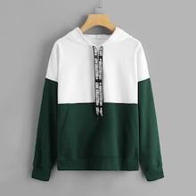 Shein Letter Taped Decoration Sweatshirt