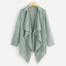 Shein Button Detail Collar Coat