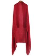 Shein Red Drape Soft Long Scarf