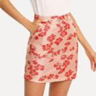 Shein Flower Print Skirt