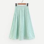 Shein Frill Trim Pleated Skirt