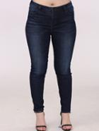 Shein Navy Denim Plus Pant