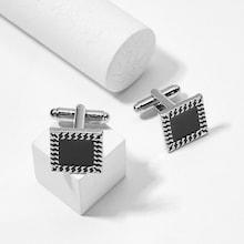 Shein Men Square Shaped Cufflinks 1pair