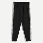 Shein Men Contrast Zebra Drawstring Waist Pants