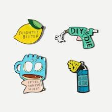 Shein Cartoon Brooch Set 4pcs