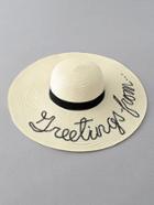Shein Sequin Letter Straw Hat
