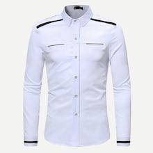 Shein Men Button Decoration Shirt