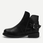 Shein Solid Buckle Decor Boots