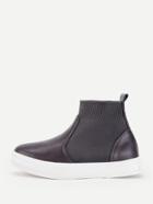 Shein Knit Insert Round Toe Flatform Ankle Boots