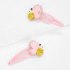 Shein Heart Shaped Kids Hair Clip 1pair With Bee