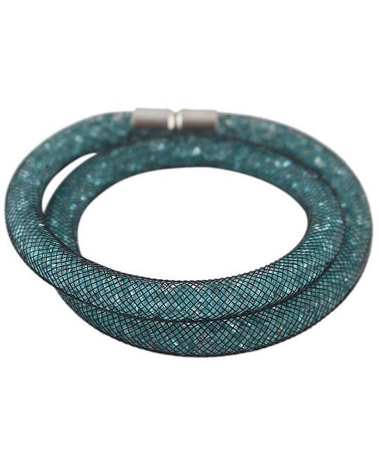 Shein Green Mesh Two Laps Bracelet