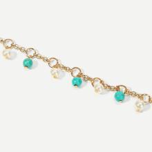 Shein Beaded Decorated Chain Anklet