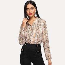 Shein Snake Skin Print Shirt