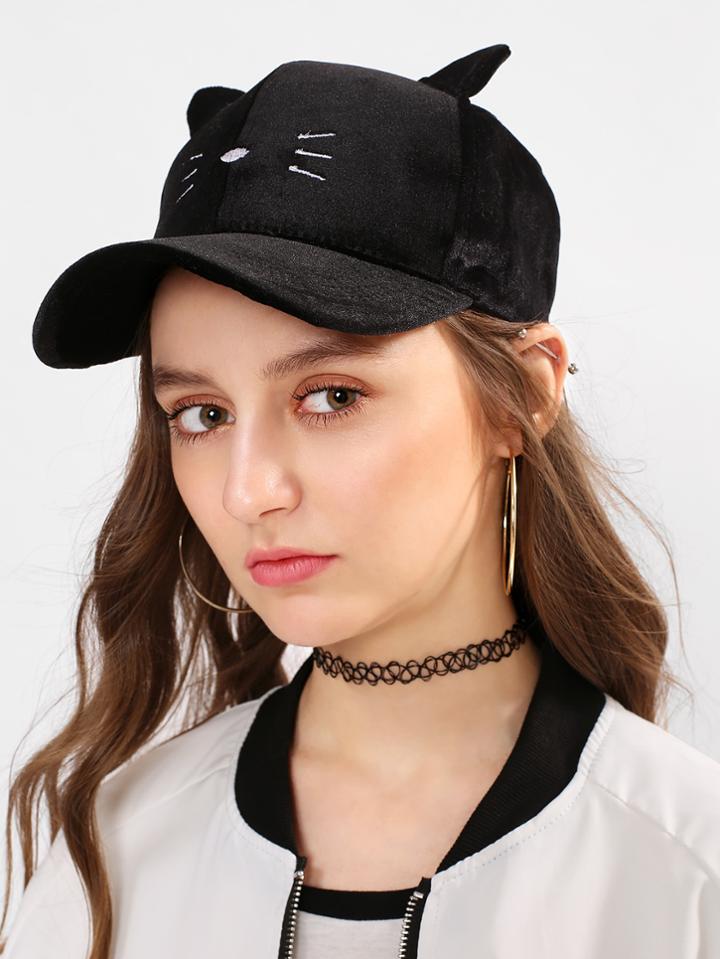 Shein Embroidery Detail Baseball Hat