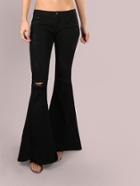 Shein Ripped Super Flare Bell Bottom Jeans