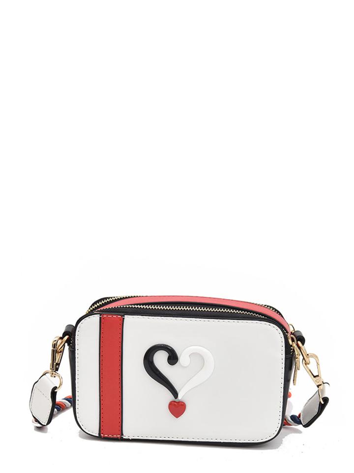 Shein Heart Decorated Pu Shoulder Bag