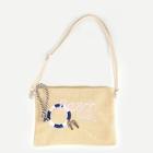Shein Girls Letter Embroidery Straw Bag