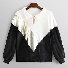 Shein Colorblock Contrast Panel Sweatshirt
