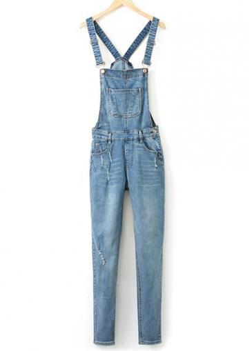 Rosewe Strap Design Pocket Decorated Ankle Length Jumpsuit