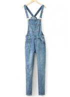 Rosewe Strap Design Pocket Decorated Ankle Length Jumpsuit