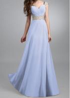 Rosewe Light Purple High Waist Sequin Embellished Dress