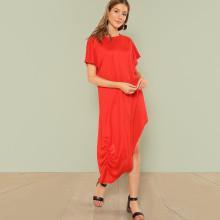Shein Asymmetrical Hem Cocoon Oversized Dress