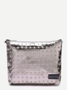Shein Rose Gold Metallic Luster Clutch Bag