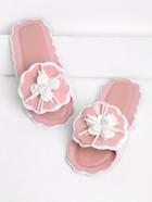 Shein Two Tone Flower Slippers