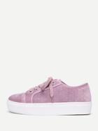 Shein Quilted Lace Up Slip On Sneakers