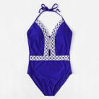Shein Crochet Lace Detail Swimsuit