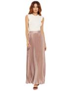 Shein Satin Accordion Full Length Skirt