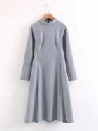 Shein Seam Detail Wool Blend Dress