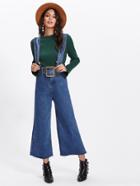 Shein Wide Leg Denim Overalls
