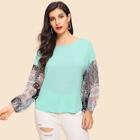 Shein Contrast Chiffon Drop Shoulder T-shirt