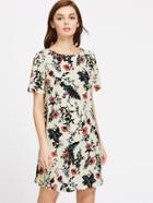 Shein Floral Print Shift Dress