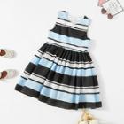 Shein Girls Sleeveless Pleated Striped Dress