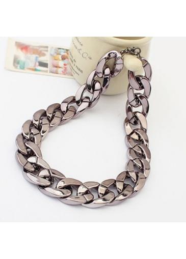 Rosewe Hot Sale Thick Black Chain Necklace For Woman