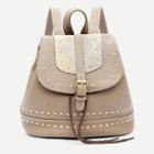 Shein Buckle Detail Studded Backpack